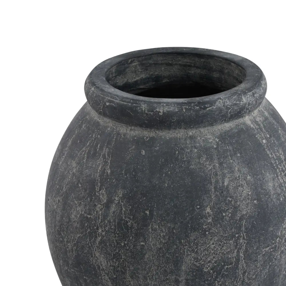 Amalfi grey jar shaped planter - Indoor Planters