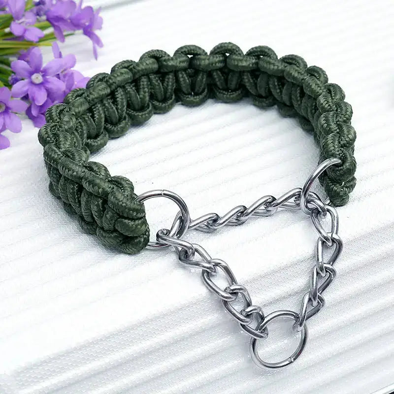 Anti-bite dog chain iron chain big dog traction rope golden retriever Nexellus