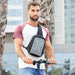 Anti theft sling cross-over backpack waterproof school gym unisex Nexellus