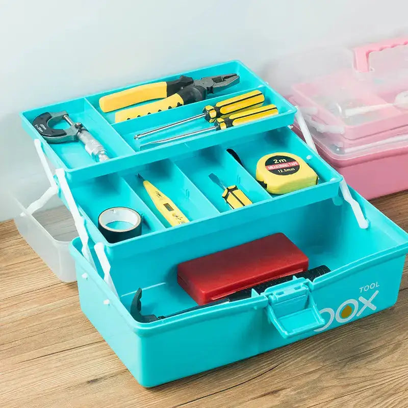 Art student painting box three-layer folding toolbox portable primary Nexellus