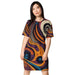 Artistic flair women's t-shirt dress Nexellus