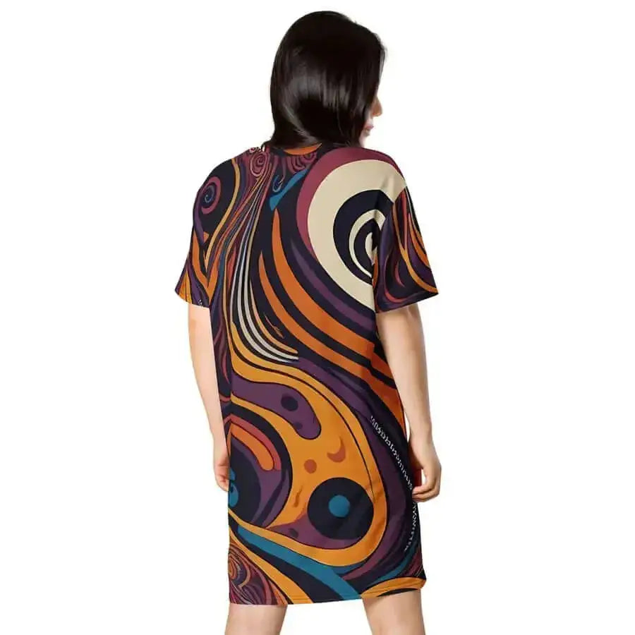 Artistic flair women's t-shirt dress Nexellus