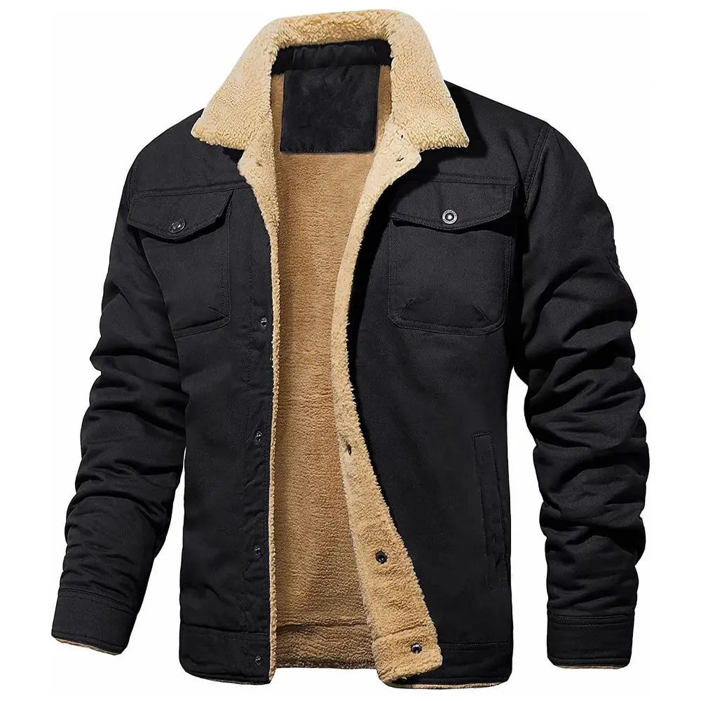 Autumn Winter Fleece Thick Slim Fit Men Warm Jacket Nexellus