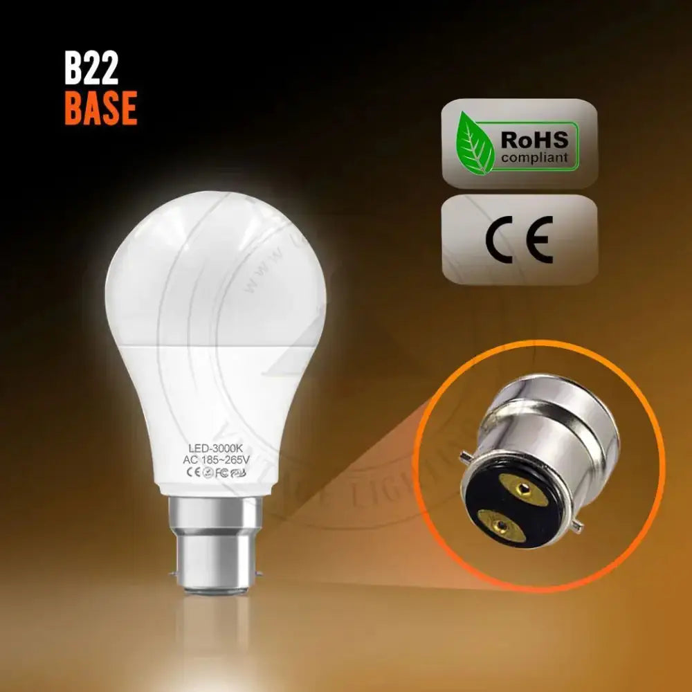 B22 5w energy saving warm white led light bulbs a60 b22 screw-in non Nexellus