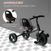 Baby kids children toddler tricycle ride on trike w/ 3 wheels black Nexellus