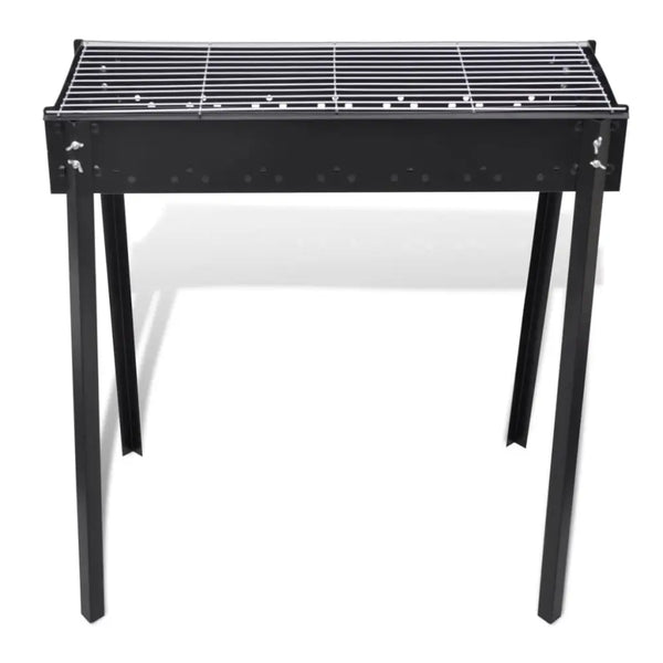 Bbq stand charcoal barbecue square 75 x 28 cm - Black