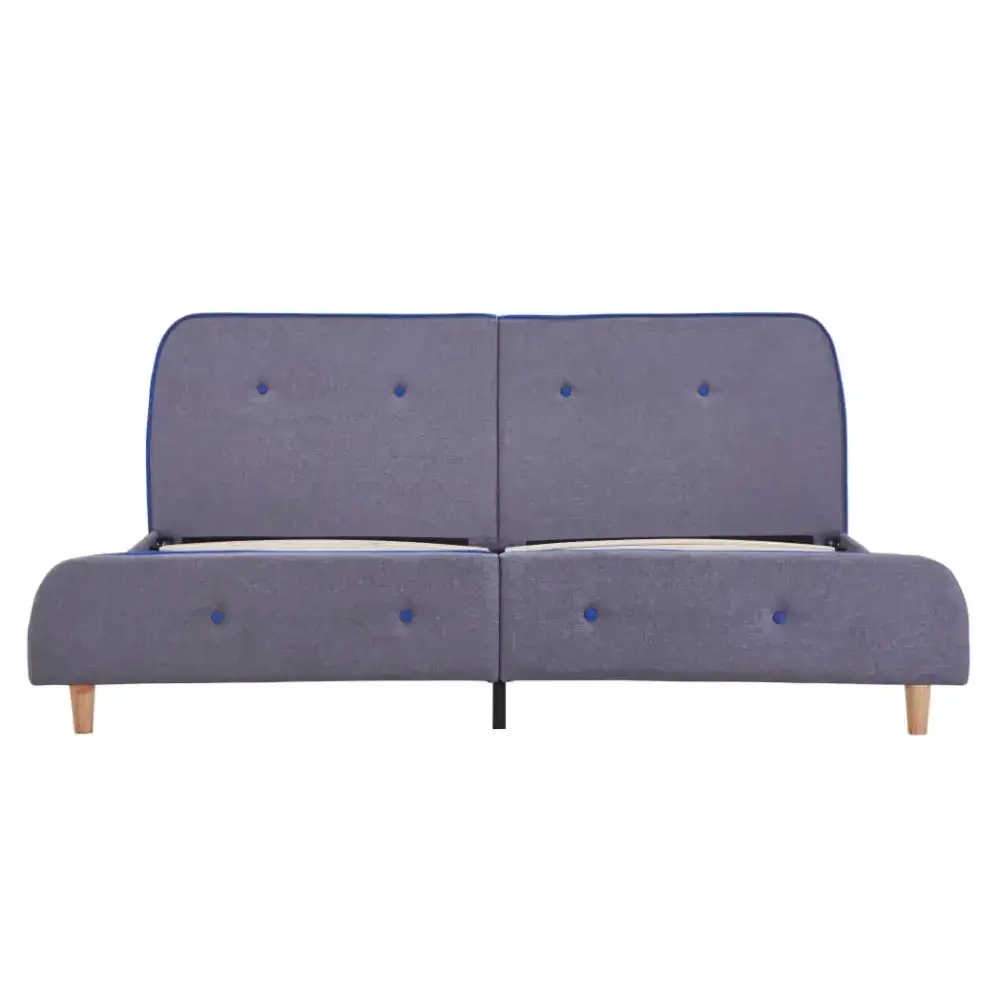 Bed frame light grey fabric 150x200 cm 5ft king size Nexellus