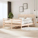 Bed frame solid wood 150x200 cm 5ft king size Nexellus