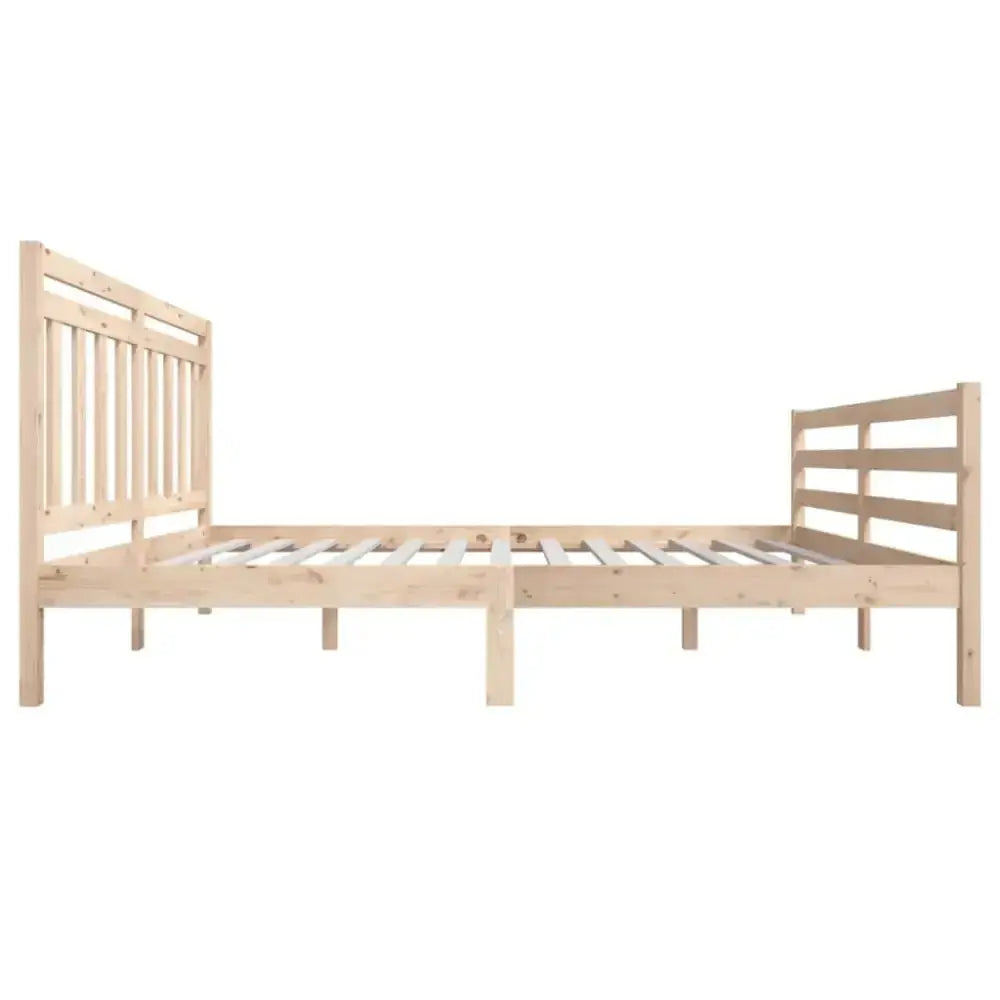 Bed frame solid wood 150x200 cm 5ft king size Nexellus