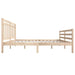 Bed frame solid wood 150x200 cm 5ft king size Nexellus