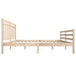 Bed frame solid wood 150x200 cm 5ft king size Nexellus