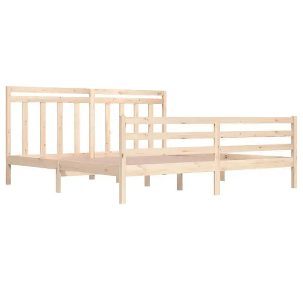 Bed frame solid wood 200x200 cm Nexellus