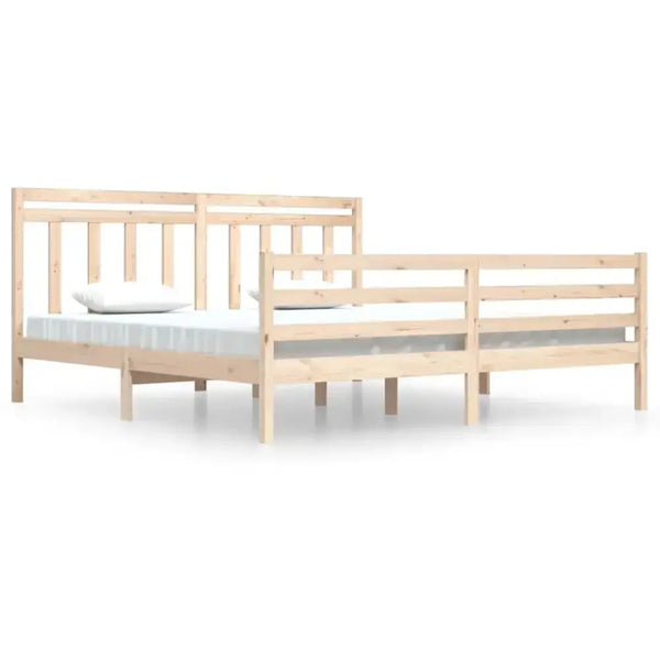 Bed frame solid wood 200x200 cm Nexellus