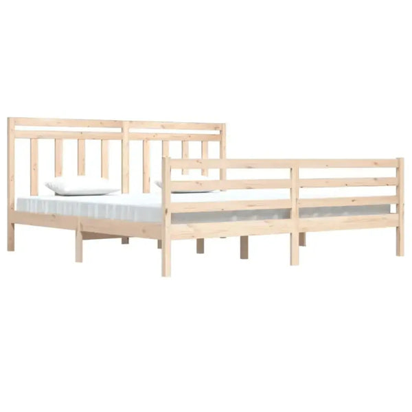 Bed frame solid wood 200x200 cm Nexellus