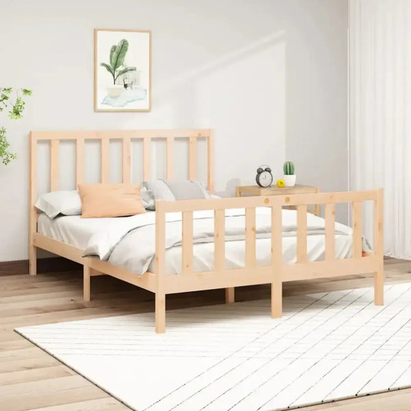 Bed frame solid wood pine 160x200 cm Nexellus