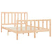 Bed frame solid wood pine 160x200 cm Nexellus