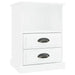 Bedside cabinet high gloss white 43x36x60 cm Nexellus