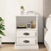 Bedside cabinet high gloss white 43x36x60 cm Nexellus