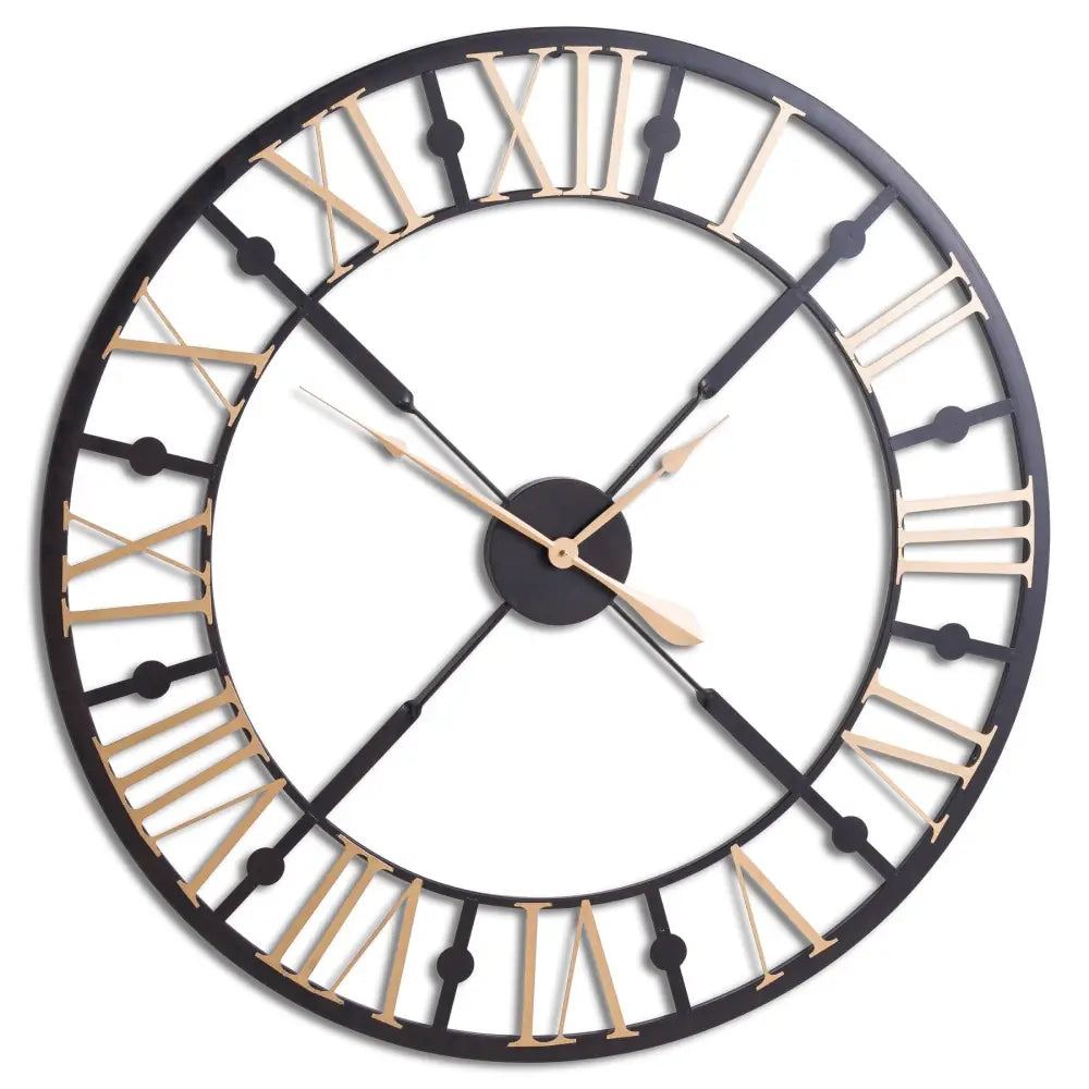 Black and gold skeleton clock - Wall Clocks