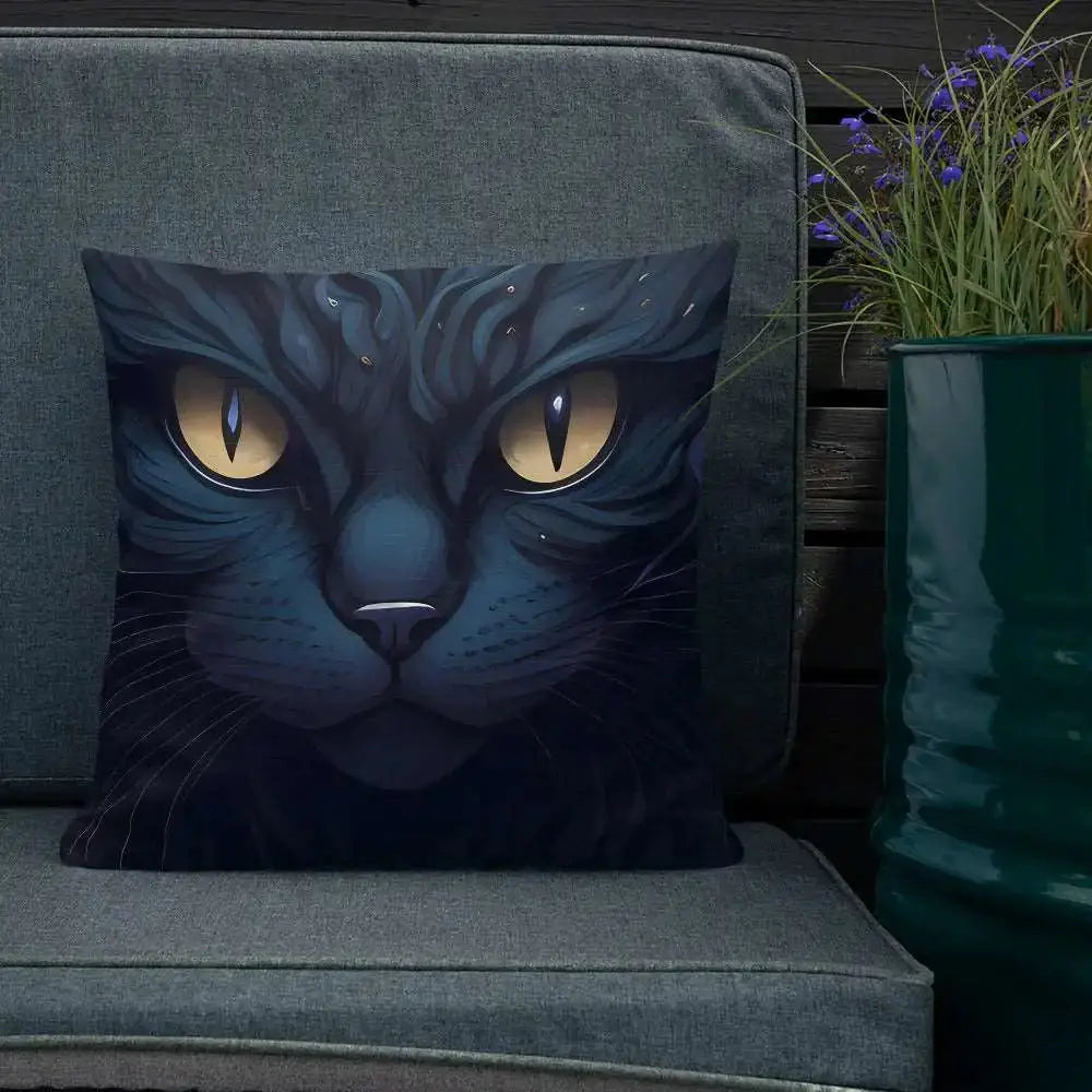 Black cat pillow Nexellus