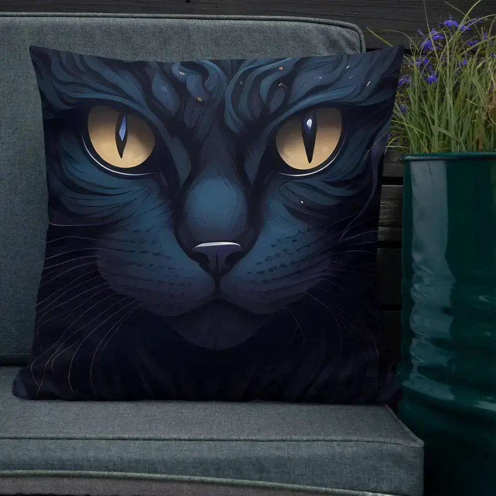 Black cat pillow Nexellus