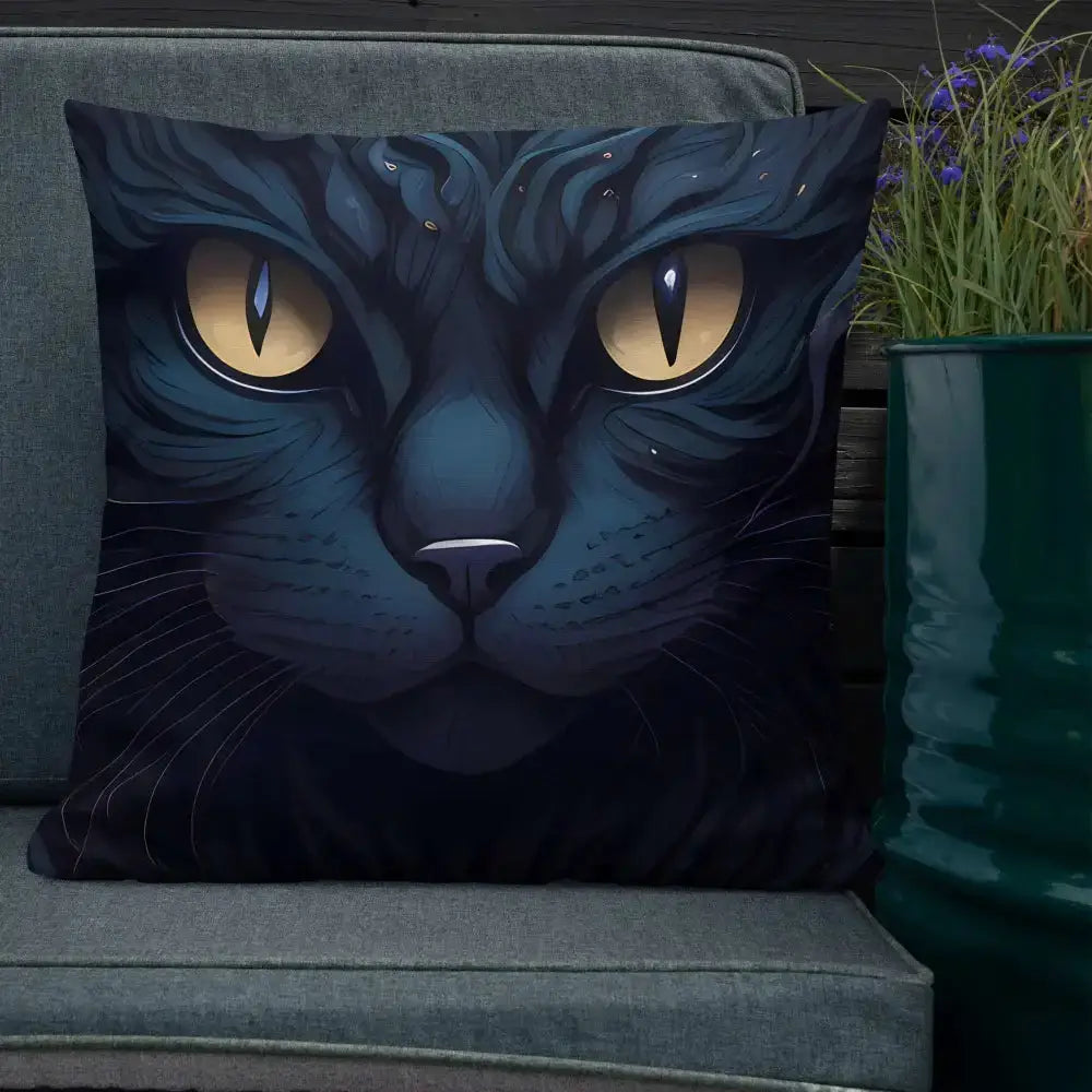 Black cat pillow Nexellus