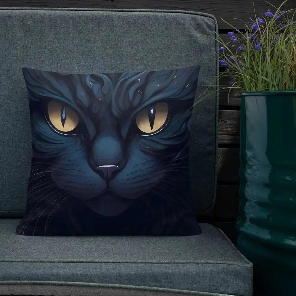 Black cat pillow Nexellus