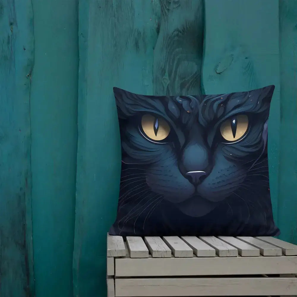 Black cat pillow Nexellus