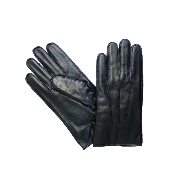 Black Leather Gloves - Nexellus