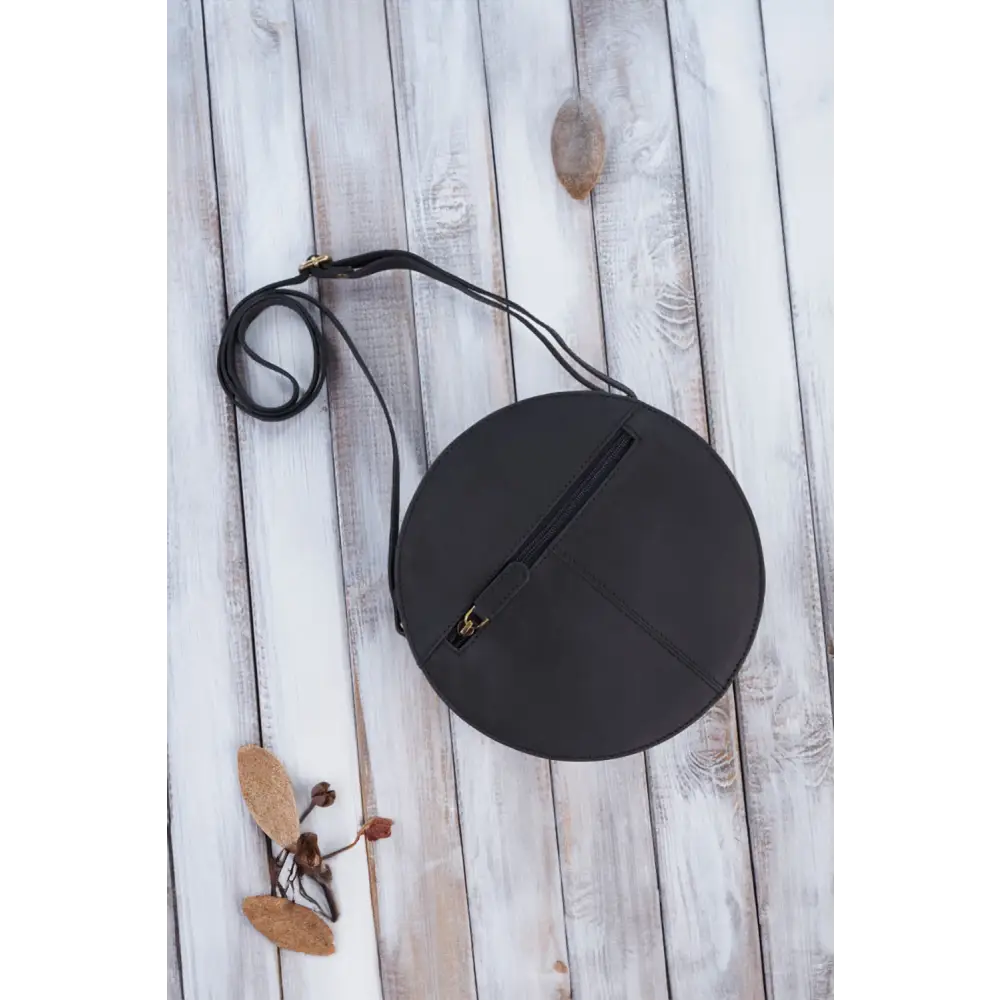 Black - natural leather bag model 191526 galanter - Natural