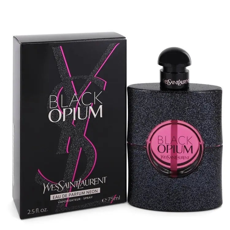 Black opium eau de parfum neon spray by yves saint laurent