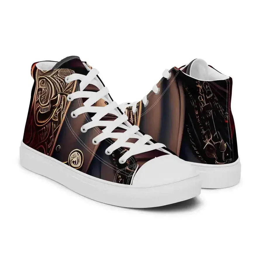 Black pirates men’s high top stylish shoes Nexellus