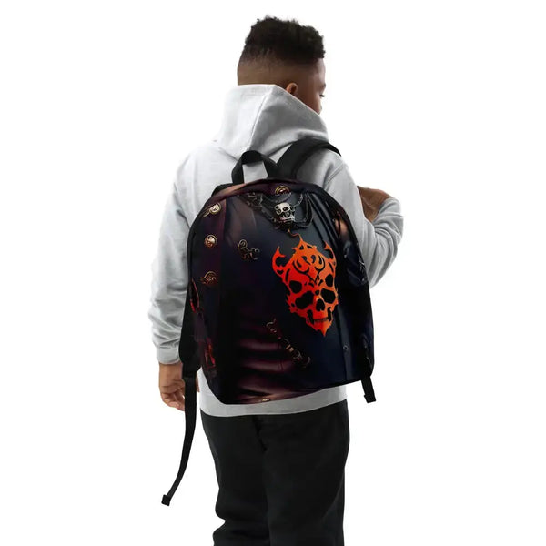 Black pirates minimalist backpack Nexellus