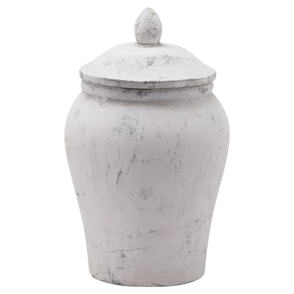 Bloomville stone ginger jar - Christmas Room Decorations