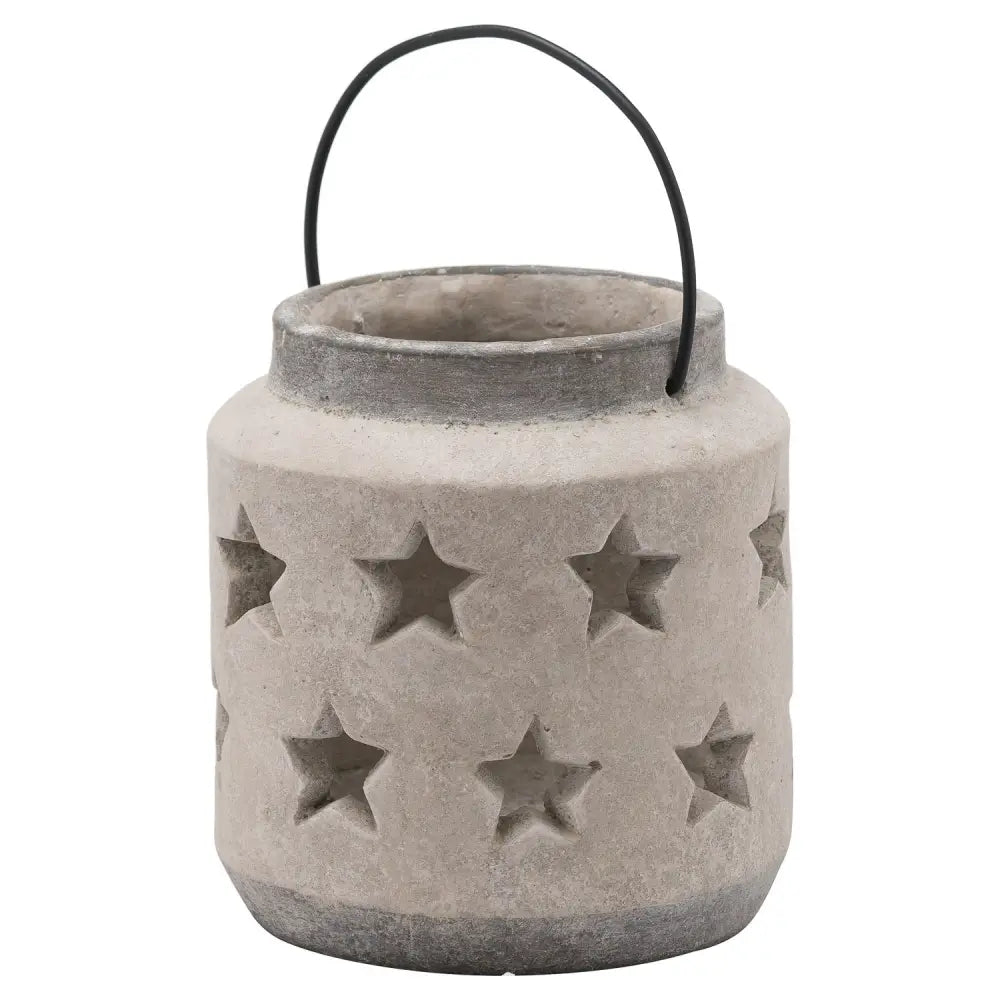 Bloomville stone star lantern - Christmas Candles & Candle