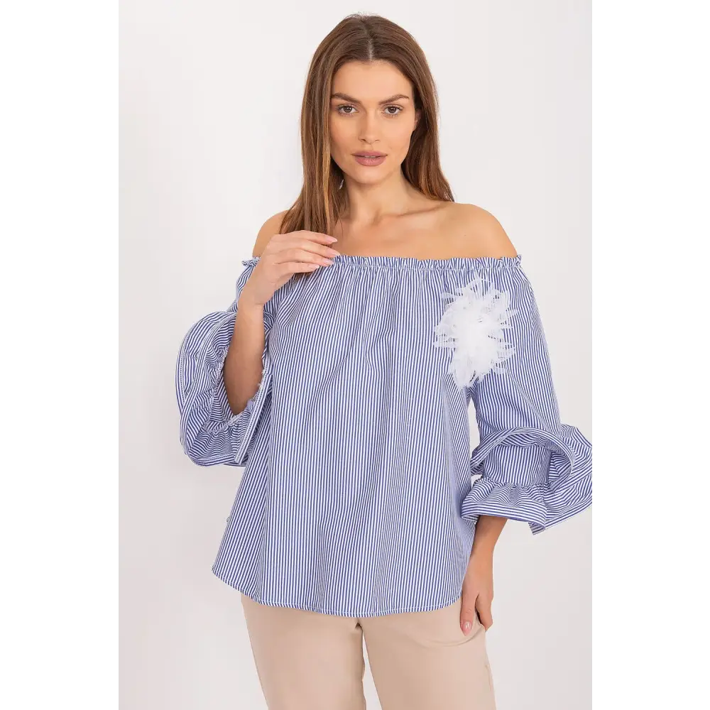 Blouse italy moda - blue / one-size-fits-all