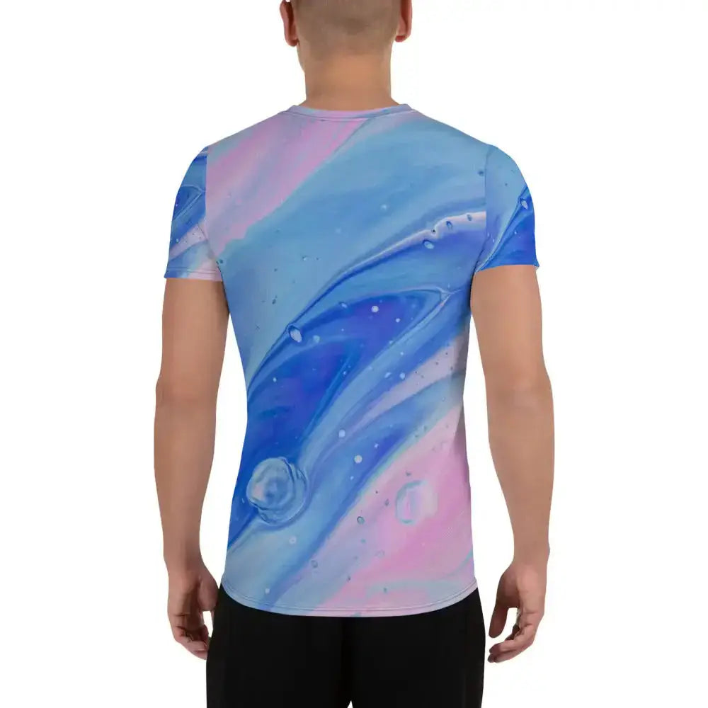 Blue sea men's athletic t-shirt Nexellus