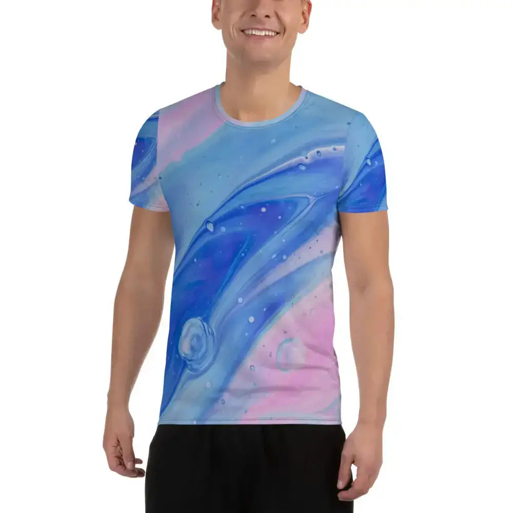 Blue sea men's athletic t-shirt Nexellus