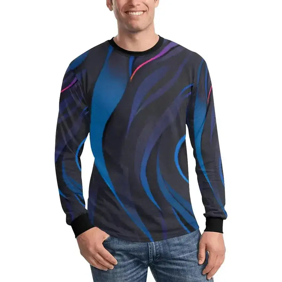 Blue whale men's long sleeve t-shirt Nexellus