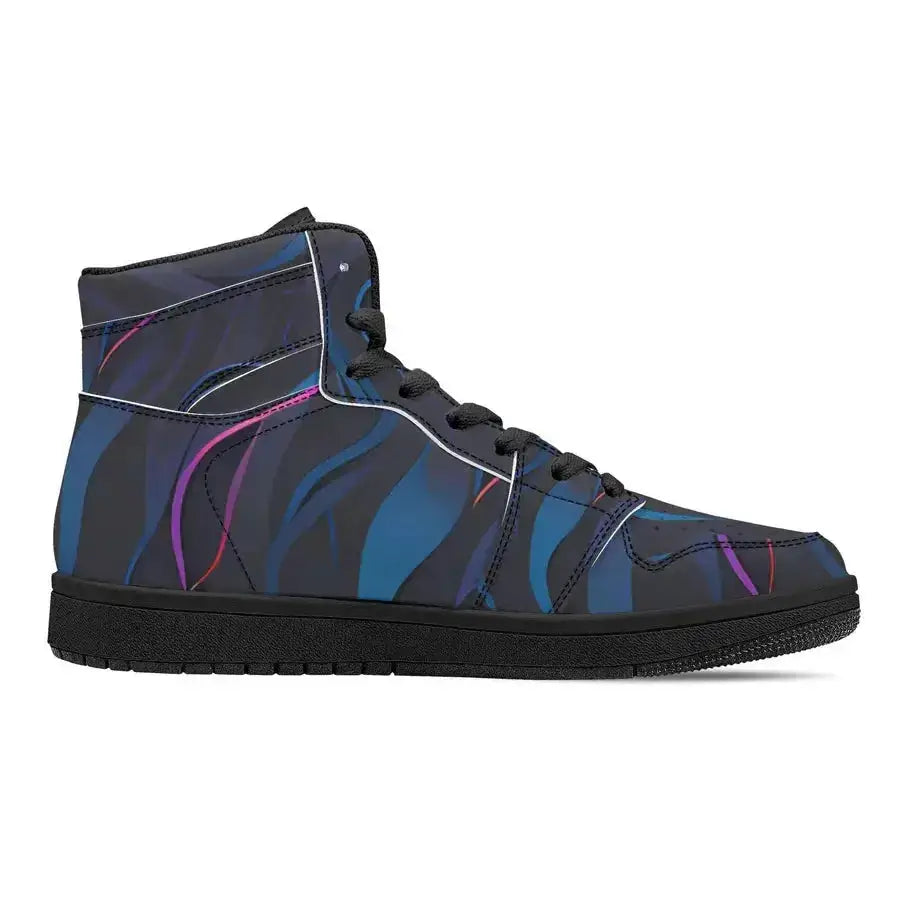 Bluelack mens high top leather sneakers Nexellus