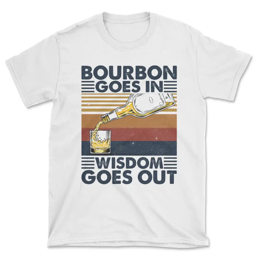 Bourbon goes in tee