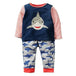 Boys set with animal applique sweatshirt & pant children clothing sets Nexellus