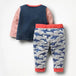 Boys set with animal applique sweatshirt & pant children clothing sets Nexellus