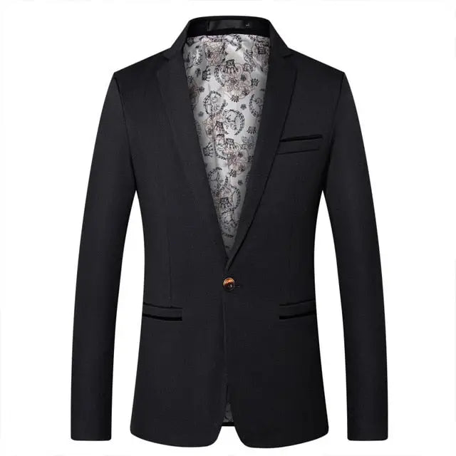 British Style Slim Fit Men's Suit Jacket Casual Blazers & Plus Size Options up to 5XL Nexellus