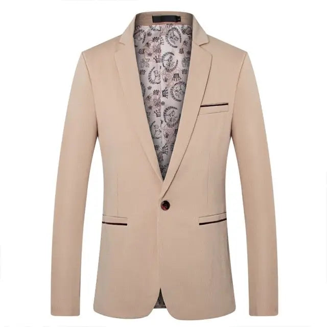 British Style Slim Fit Men's Suit Jacket Casual Blazers & Plus Size Options up to 5XL Nexellus