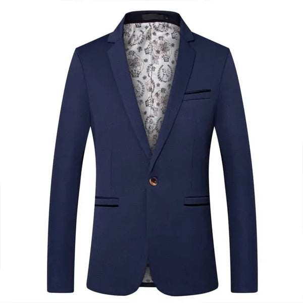 British Style Slim Fit Men's Suit Jacket Casual Blazers & Plus Size Options up to 5XL Nexellus