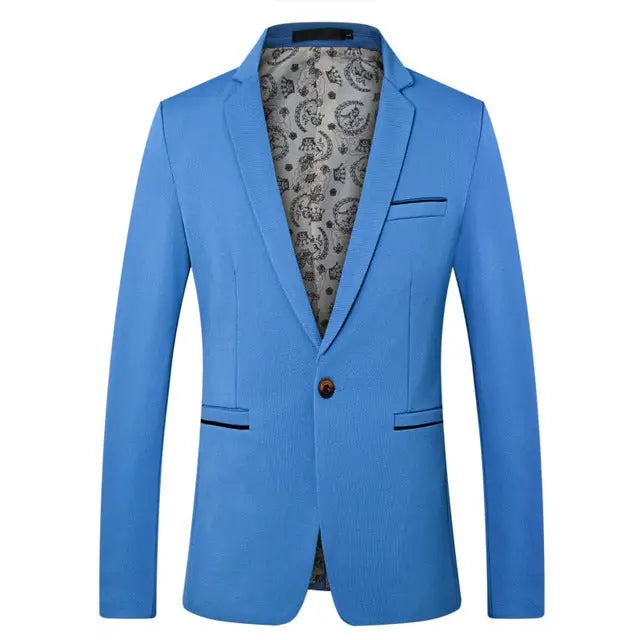 British Style Slim Fit Men's Suit Jacket Casual Blazers & Plus Size Options up to 5XL Nexellus