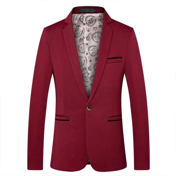 British Style Slim Fit Men's Suit Jacket Casual Blazers & Plus Size Options up to 5XL Nexellus