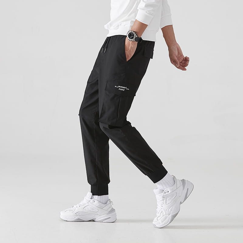 Casual pants boys basketball pants gray guard pants plus