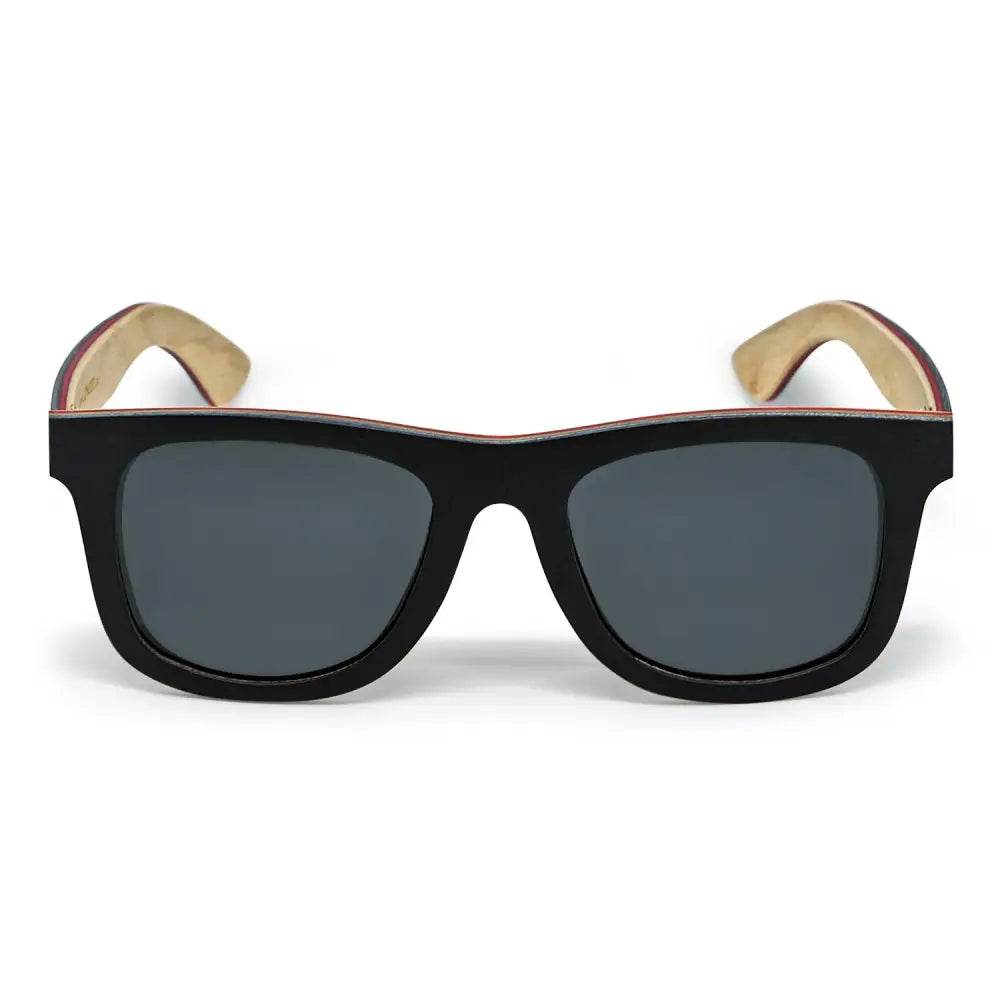 Canadian multi layer black maple wood sunglasses